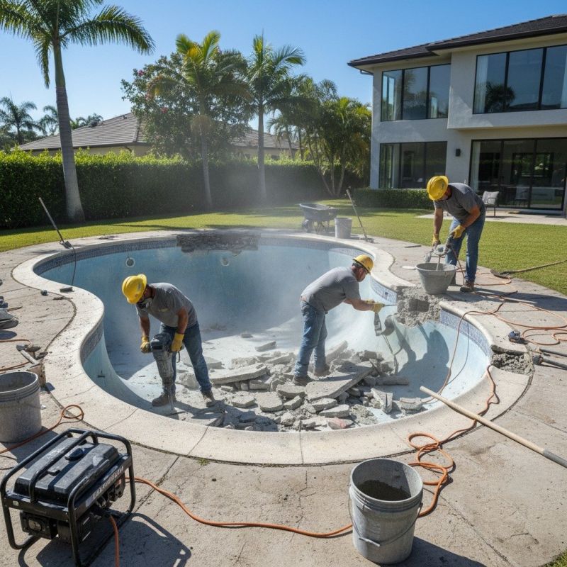Swimming Pool Slab Repair